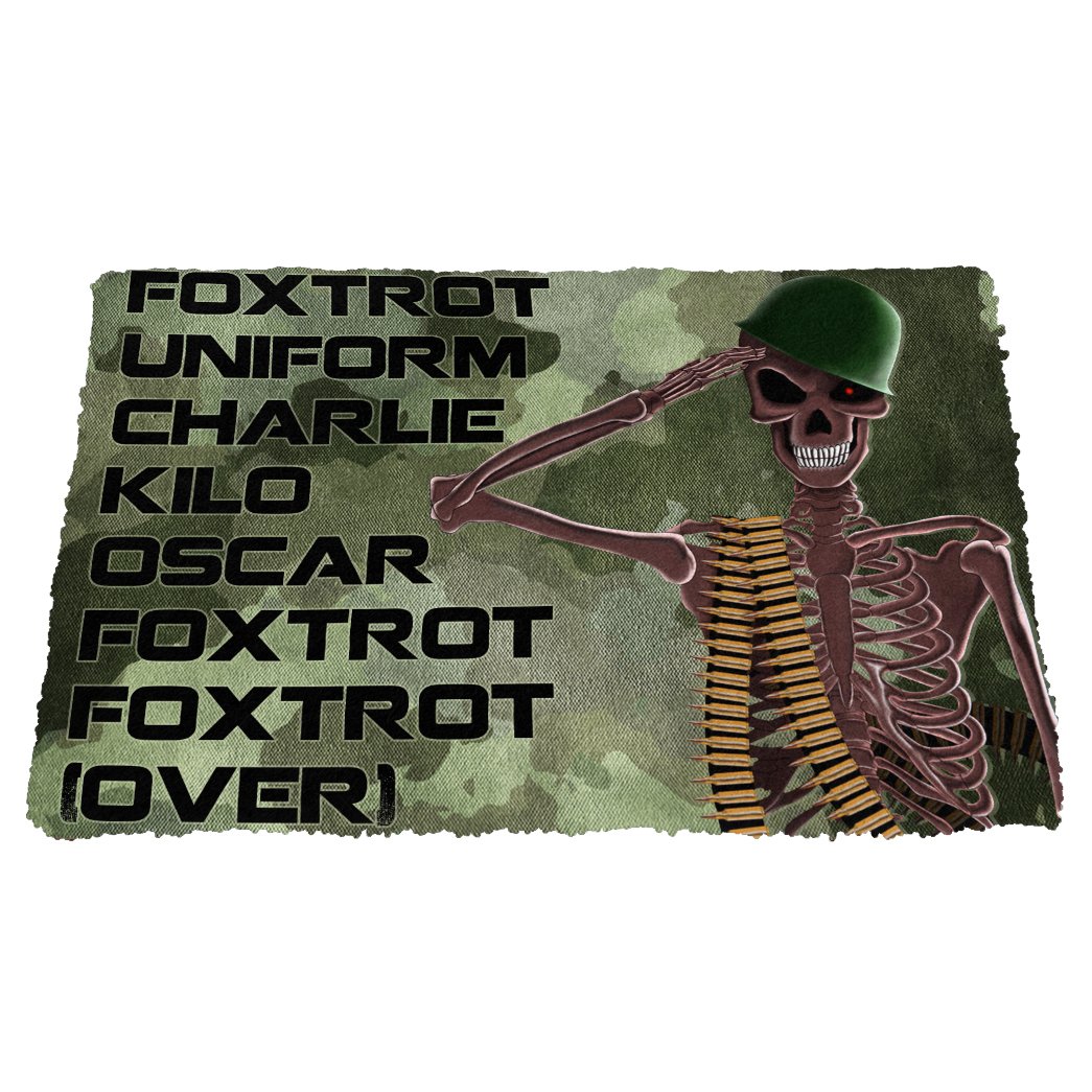 Gearhumans  Gearhuman 3D Veteran Foxtrot Custom Doormat