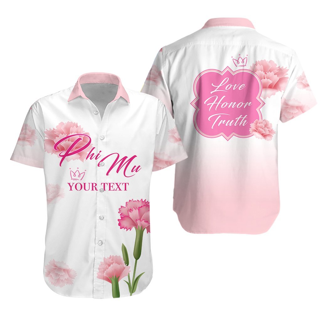 (Custom Personalised) Phi Mu Hawaiian Shirt Always Love, Honor, Truth Lt13