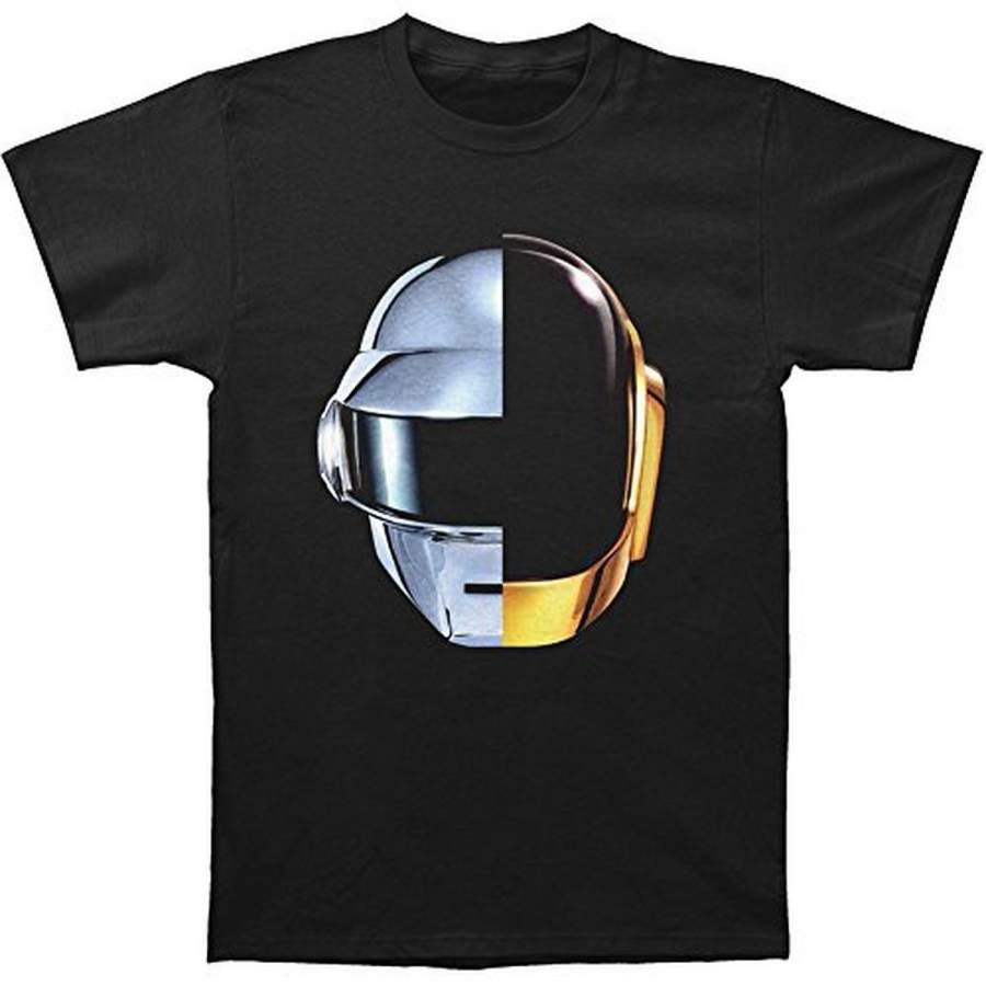 Personalized T-Shirt Daft Punk Split Helmet T-Shirt Men’S Punk T-Shirt