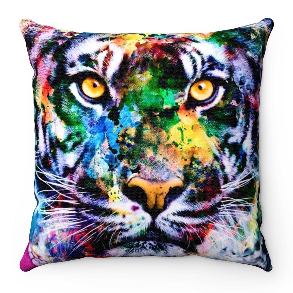 Tiger Square Pillow Case