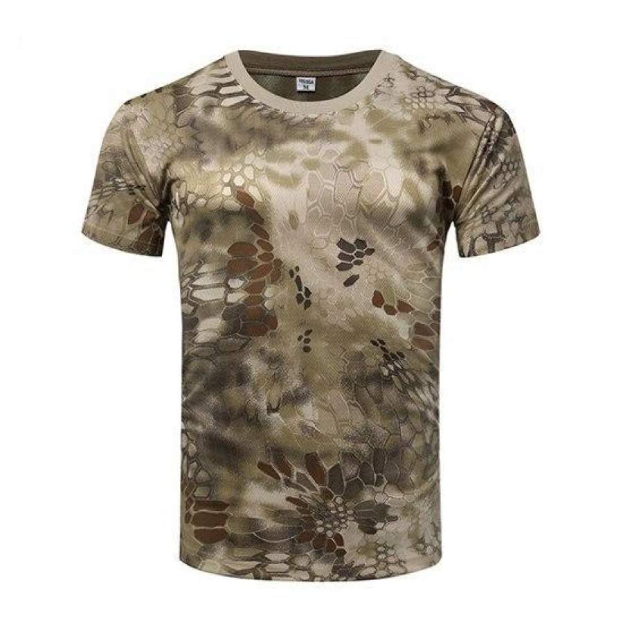 2018 Top Sale Men’s  Tactical T-Shirt Us Army T Shirt  Military Camouflage t shirt For Men