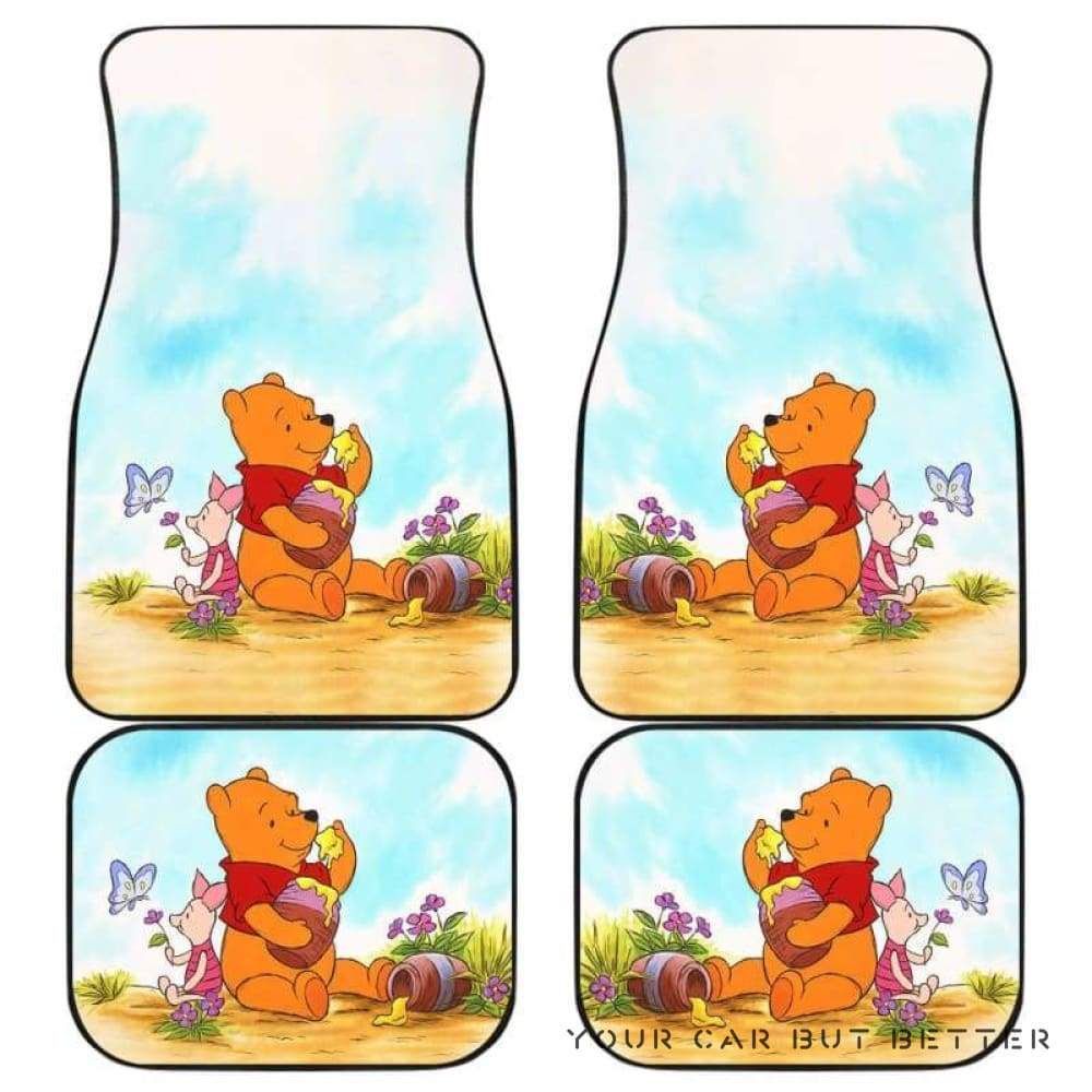 Winnie The Pooh Car Floor Mats 081812 Personalized Car Seat Floor Mat Custom Print v10860