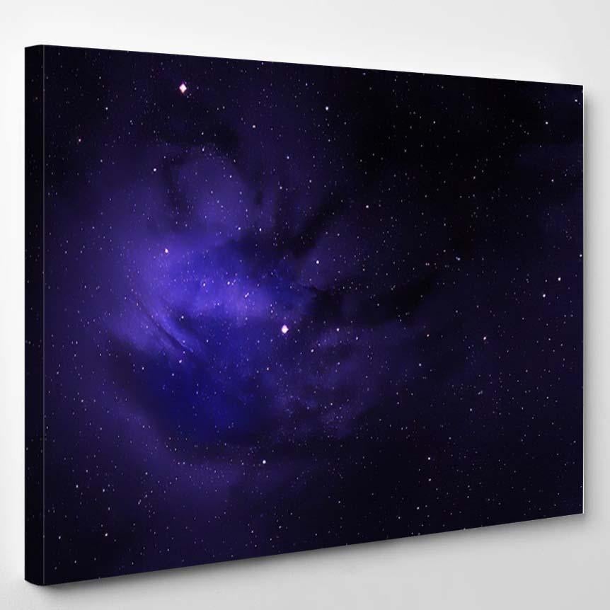 Abstract Space Nebula Backgrounds 1 – Galaxy Sky And Space Canvas Print