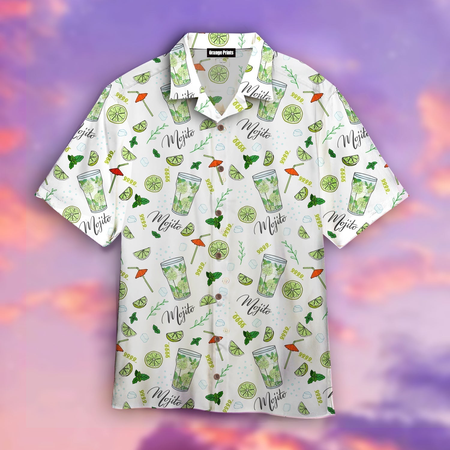 Amazing Mojito Green White Aloha Hawaii Shirts For Men And Women Ha60291