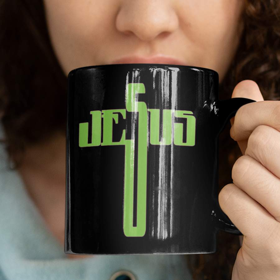 Jesus cross coffee mug