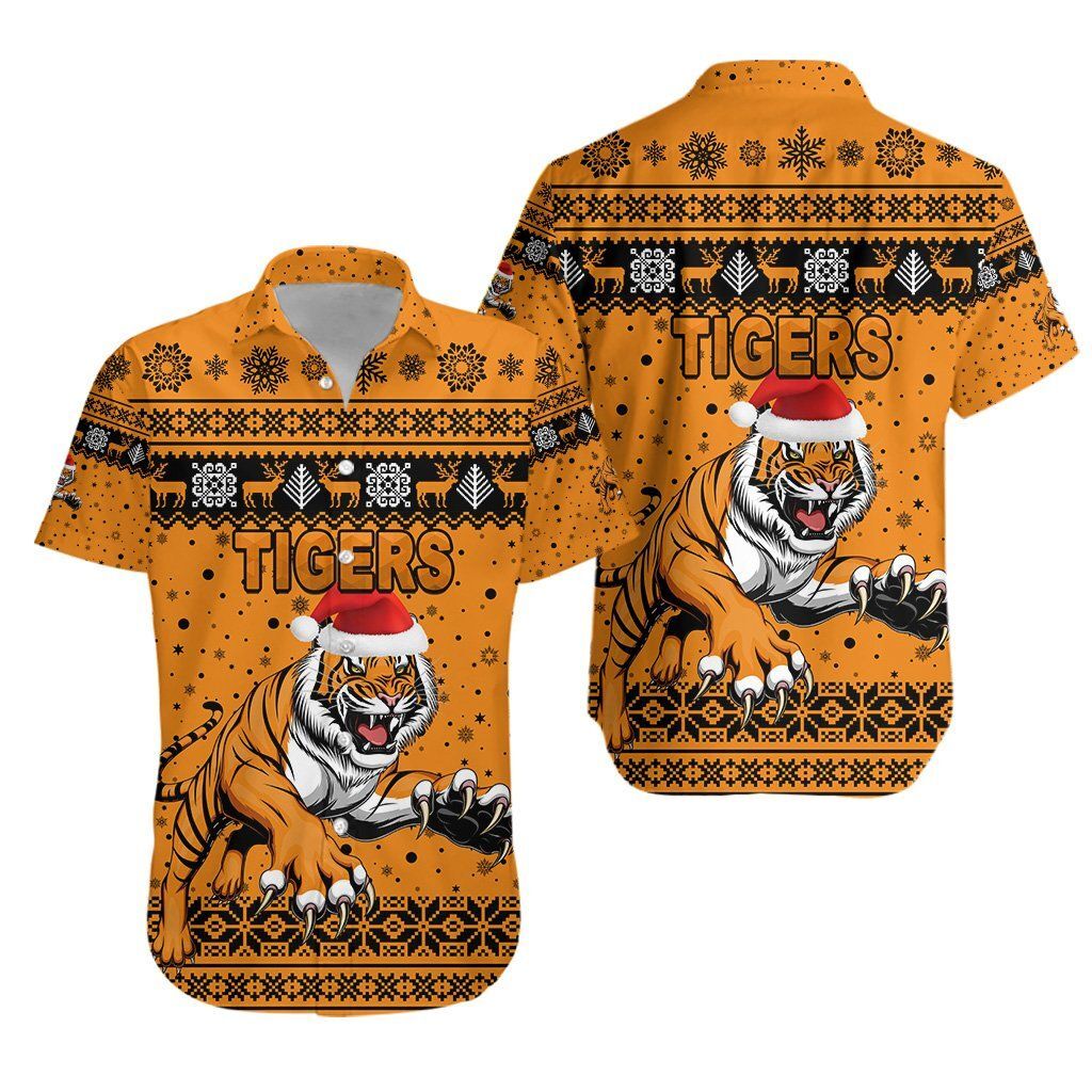 Wests Christmas Hawaiian Shirt Tigers Unique Vibes – Orange K8