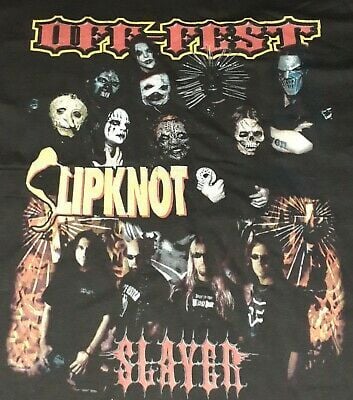 2004 Slayer Slipknot Hatebreed Tour Shirt Vintage Pantera Metallica Manson 2000s 2220