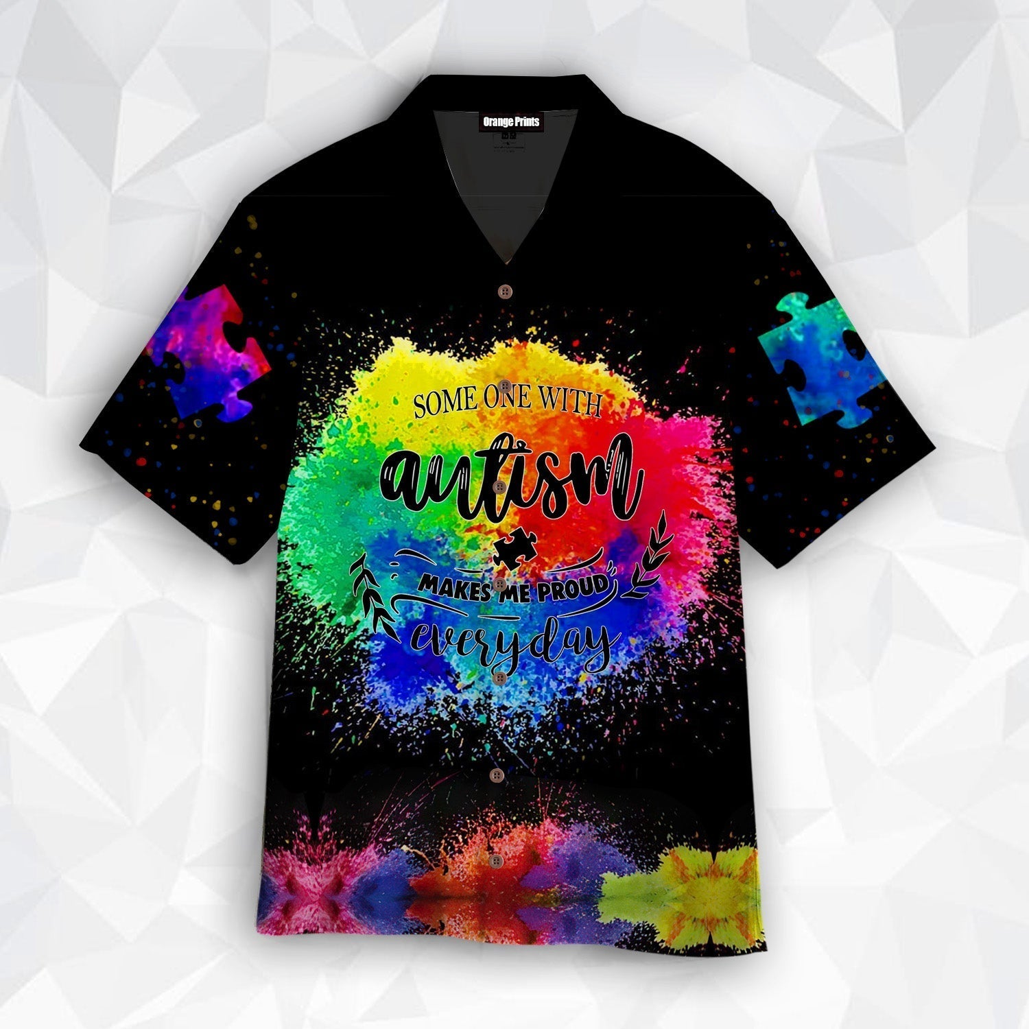 Autism Awareness Proud Of You Rainbow Aloha Hawaii Shirts For Men And Women Ha43853