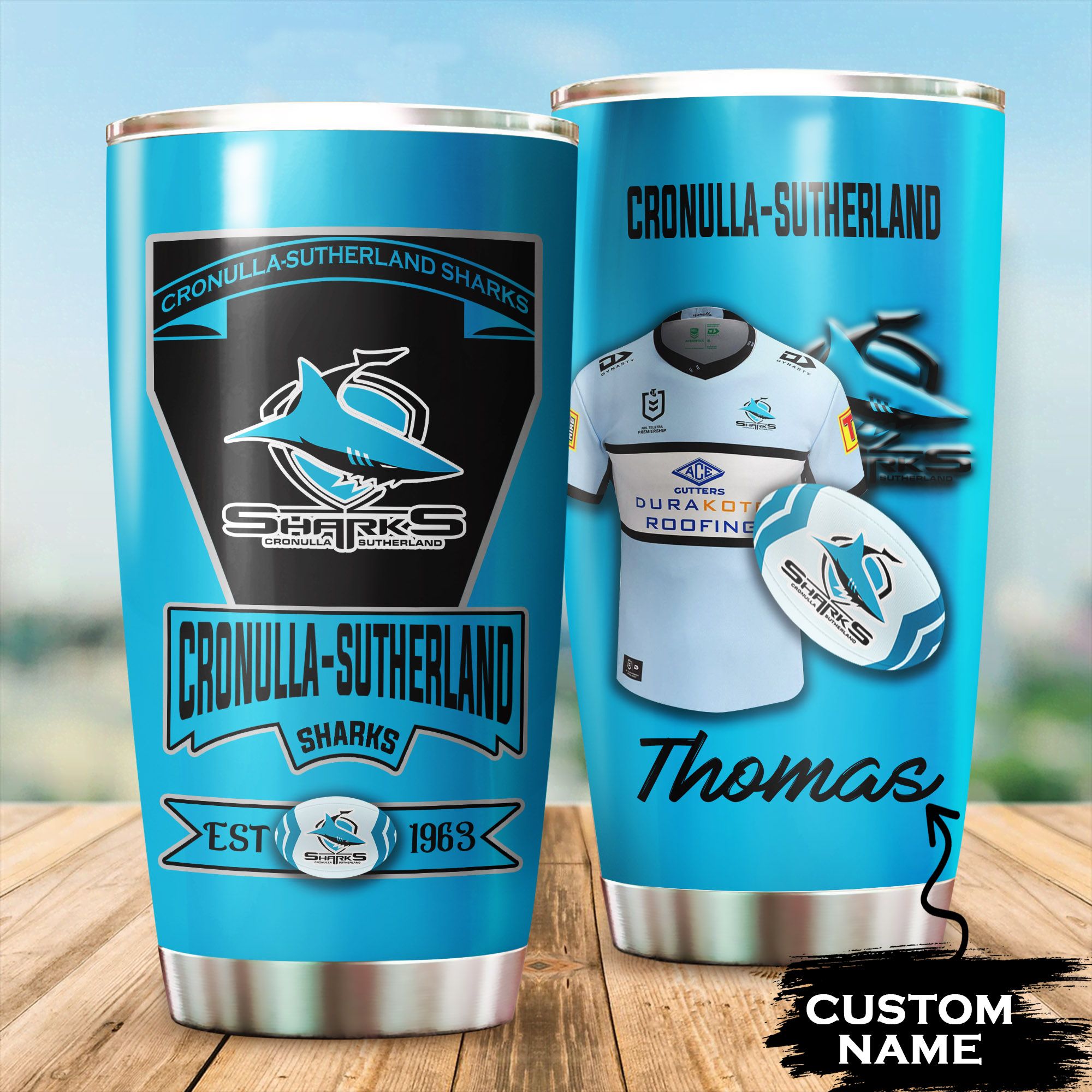 Cronulla-Sutherland Sharks Custom Tumbler 127 L1MTH0808