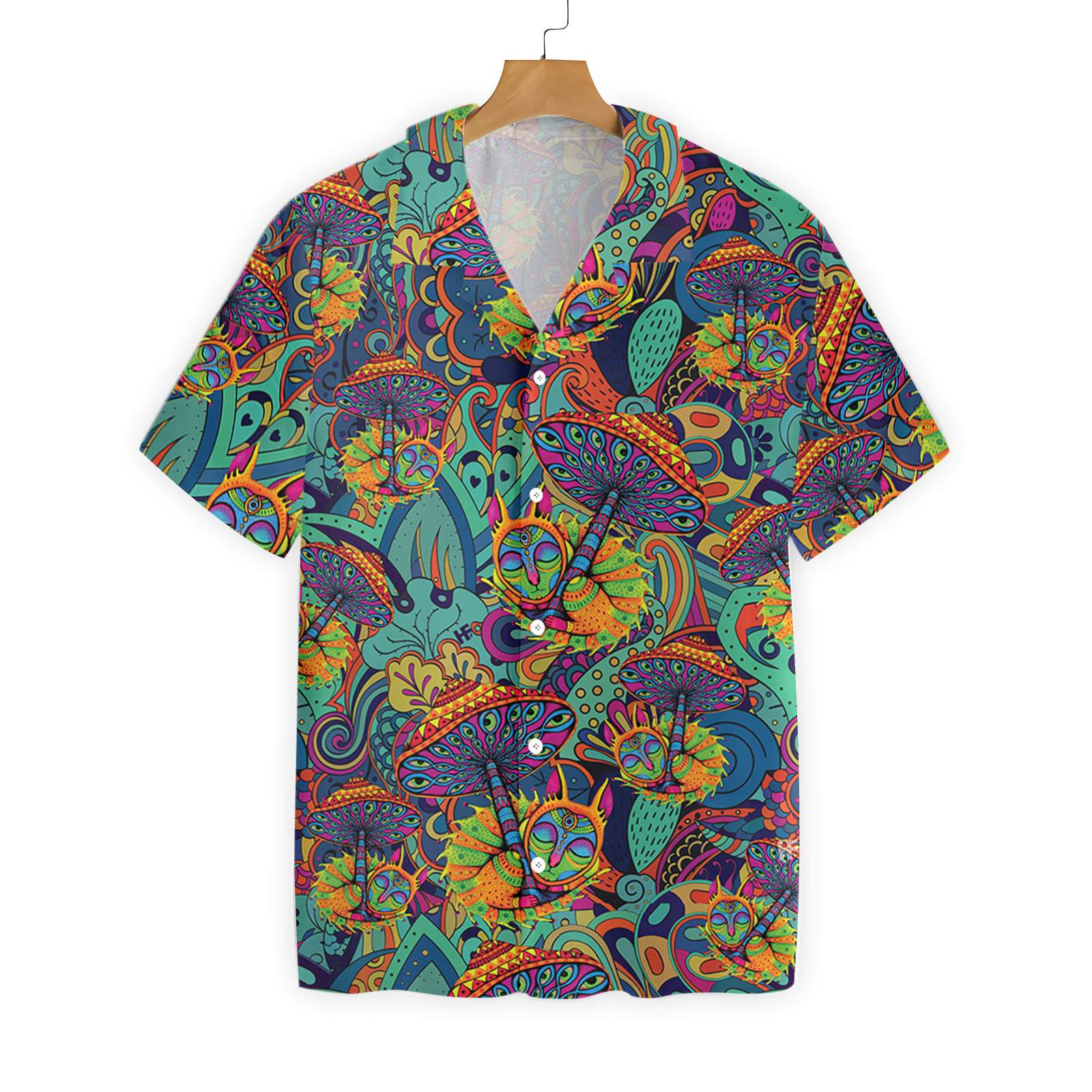 Mushroom Hippie 0812 Hawaii Shirt Ha10486