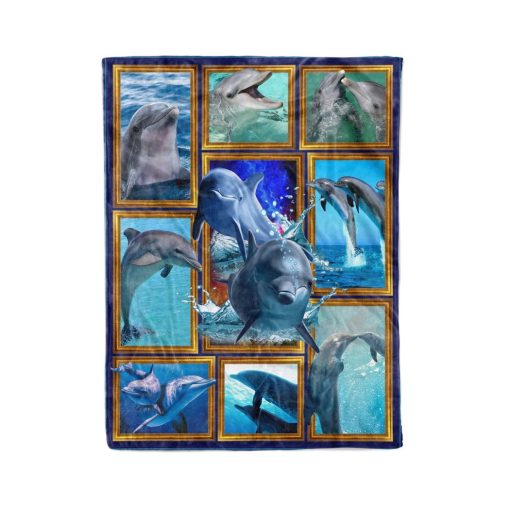 Dolphin Quilt Fleece Blanket