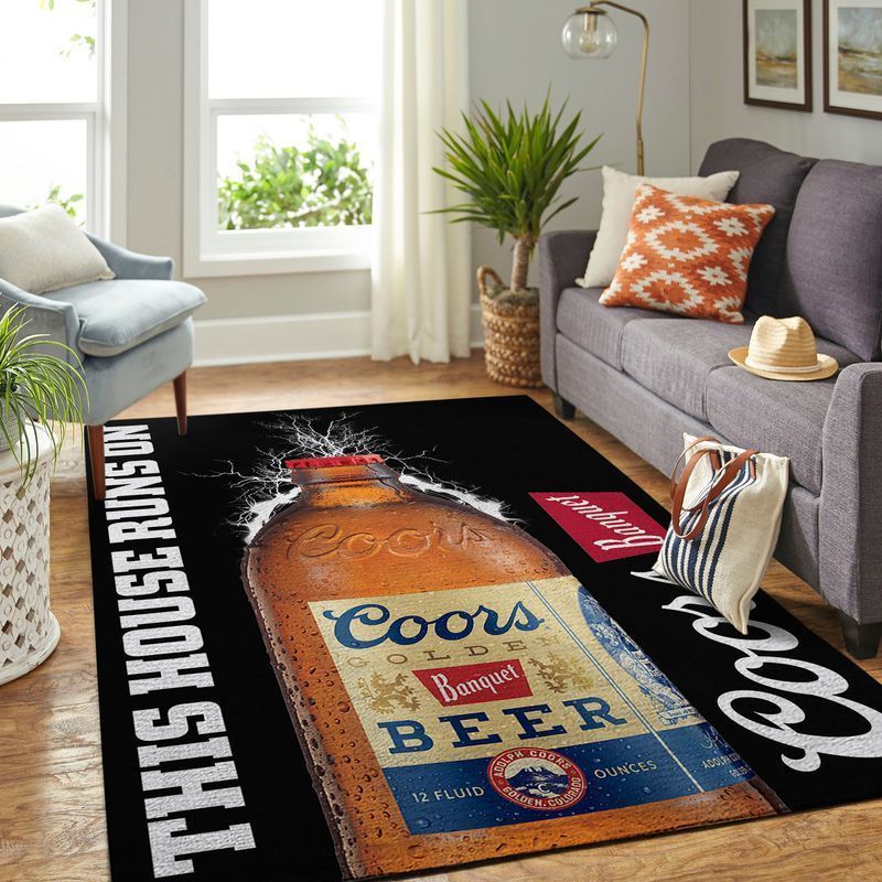 Coors Banquet This House Runs On Area Rugs Living Room Carpet Floor Decor The US Decor