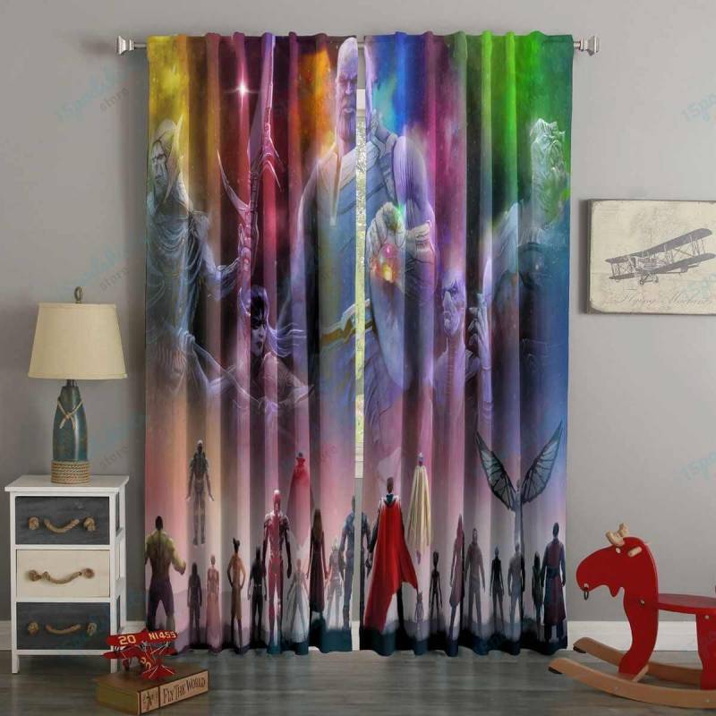 3D Printed Avengers Infinity War Style Custom Living Room Curtains