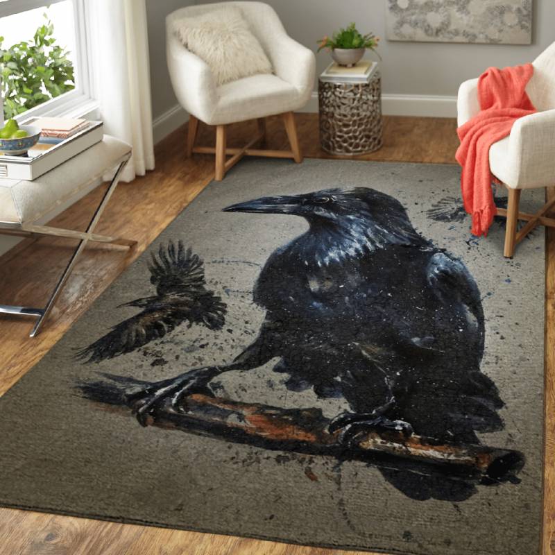 Raven background – Animals Area Rug Carpet