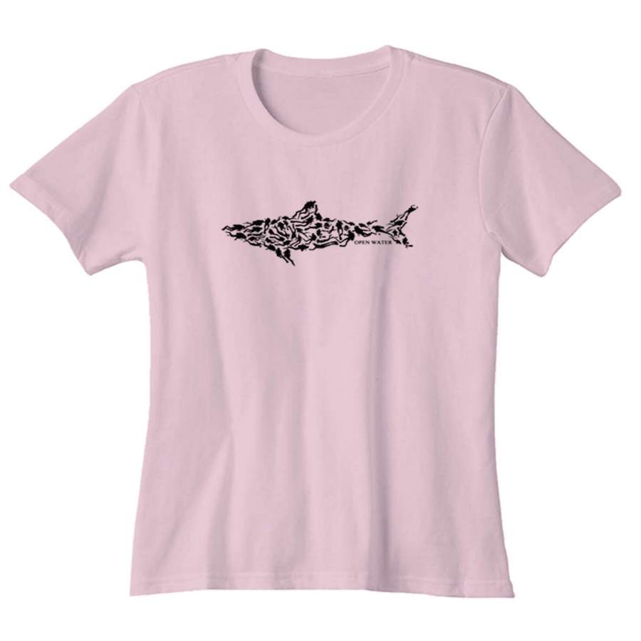 Shark Diving Divers Great White Scuba Funny Woman’s T-Shirt