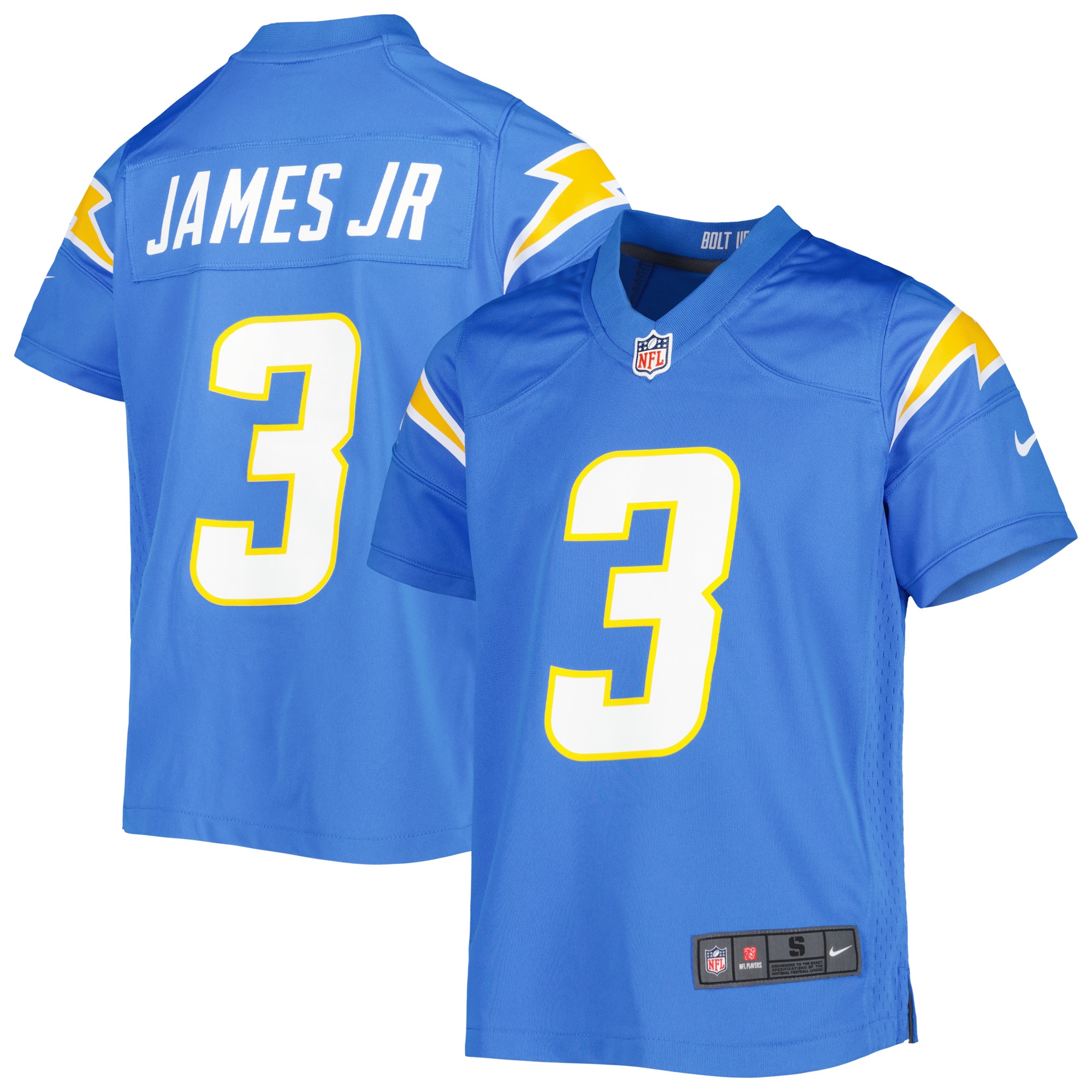 Youth Los Angeles Chargers Derwin James Powder Blue Game Jersey