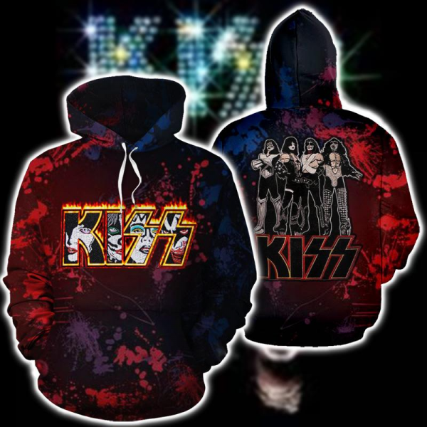 Kiss 3D Unisex Hoodie S-5Xl Gift