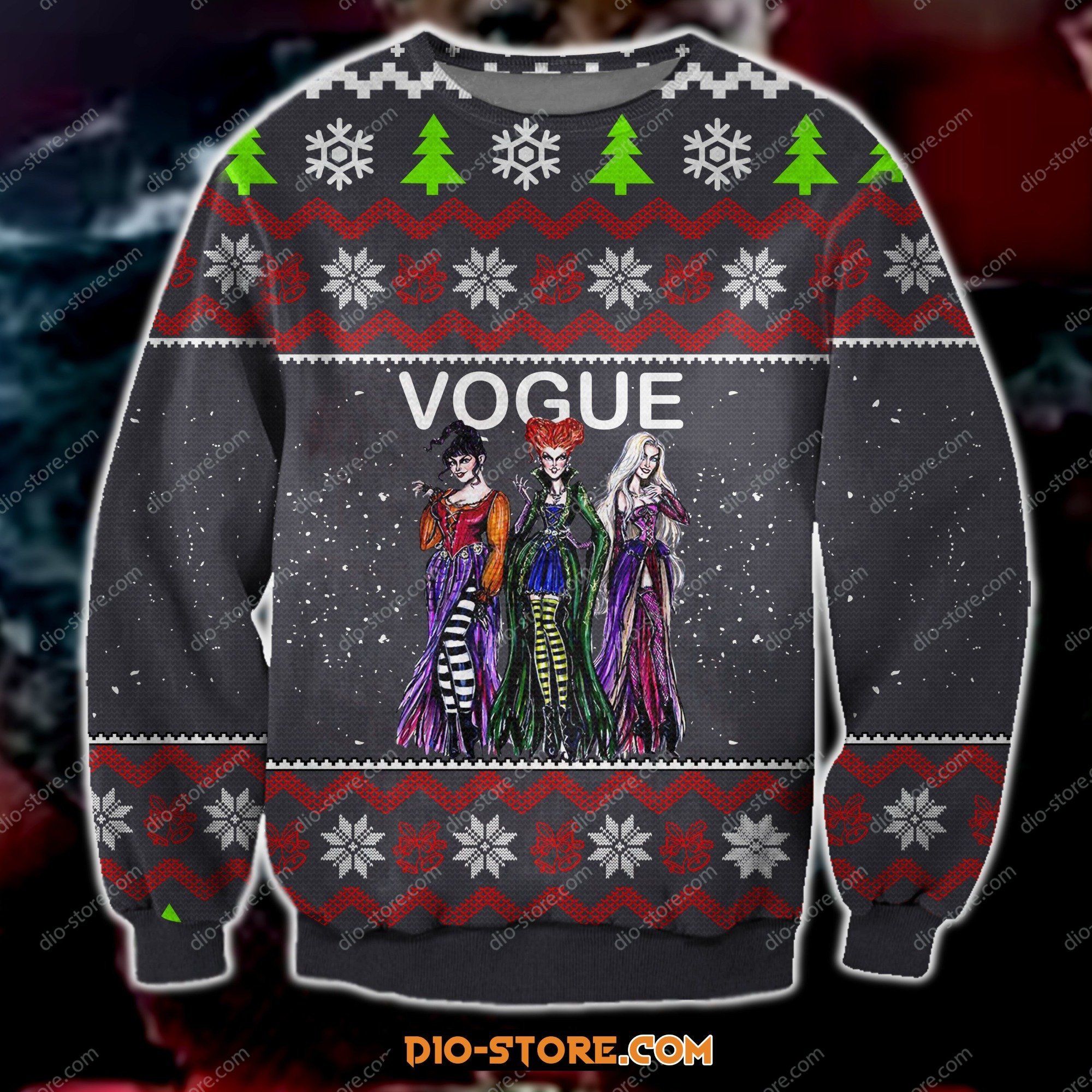 3D Print Knitting Pattern Vogue Magazine Ugly Christmas Sweater Hoodie All Over Printed Cint10174