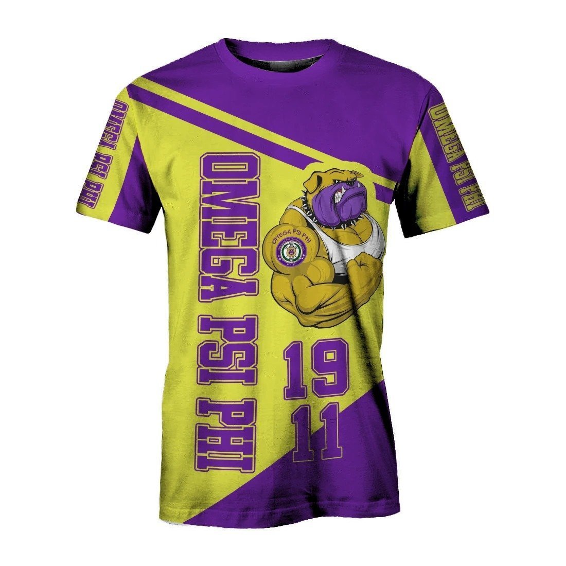 Fraternity Tshirt – Omega Psi Phi 1911 Muscle Bulldog Tshirt