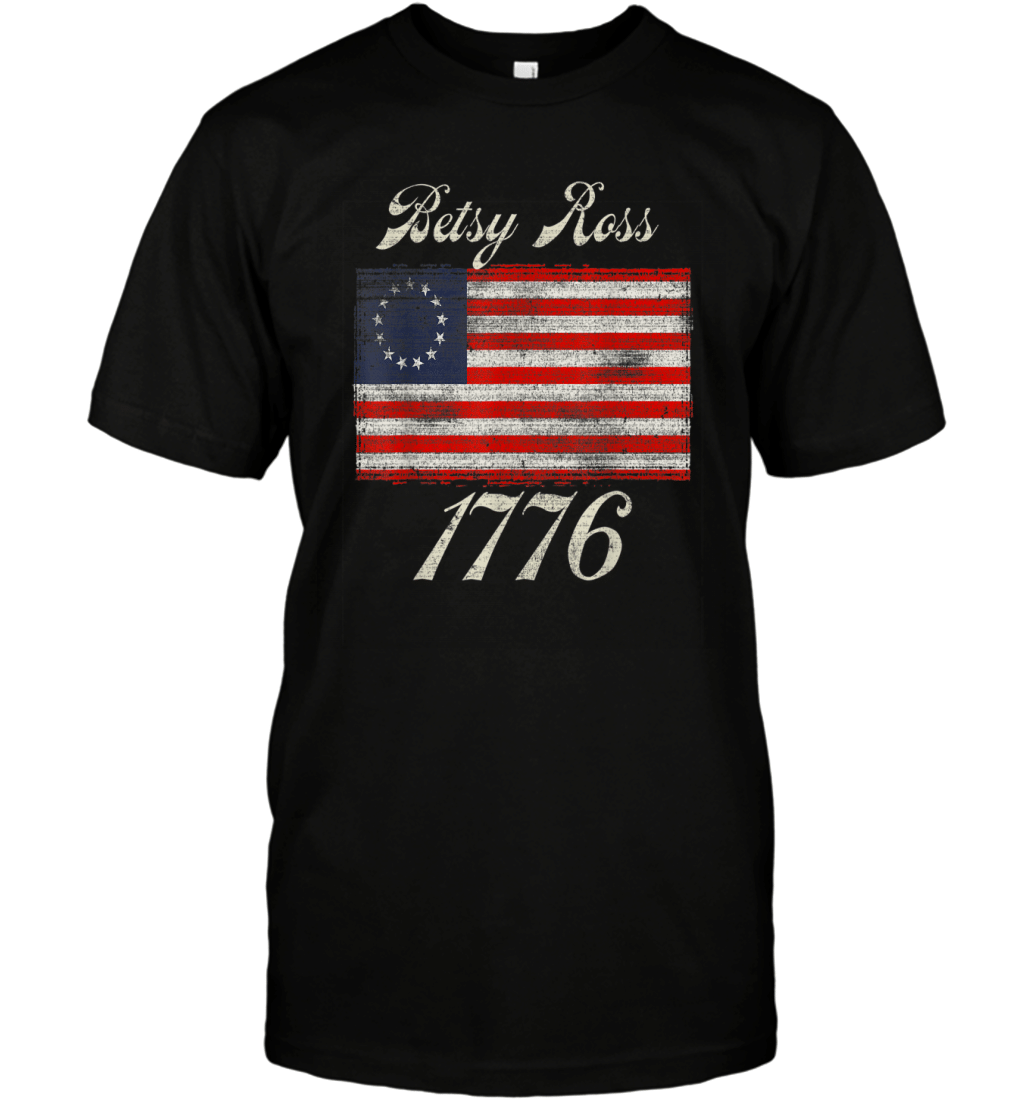 betsy ross flag 1776 vintage t shirt mwt T-Shirt