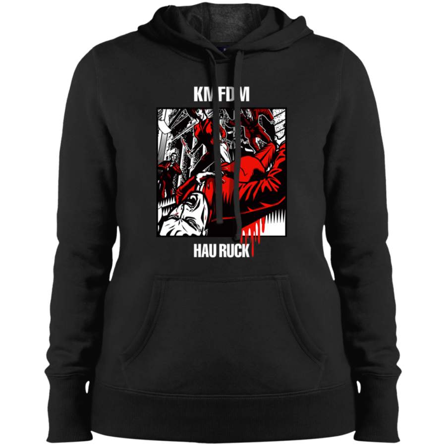 Kmfdm Hau Ruck Ladies’ Pullover Hoodie