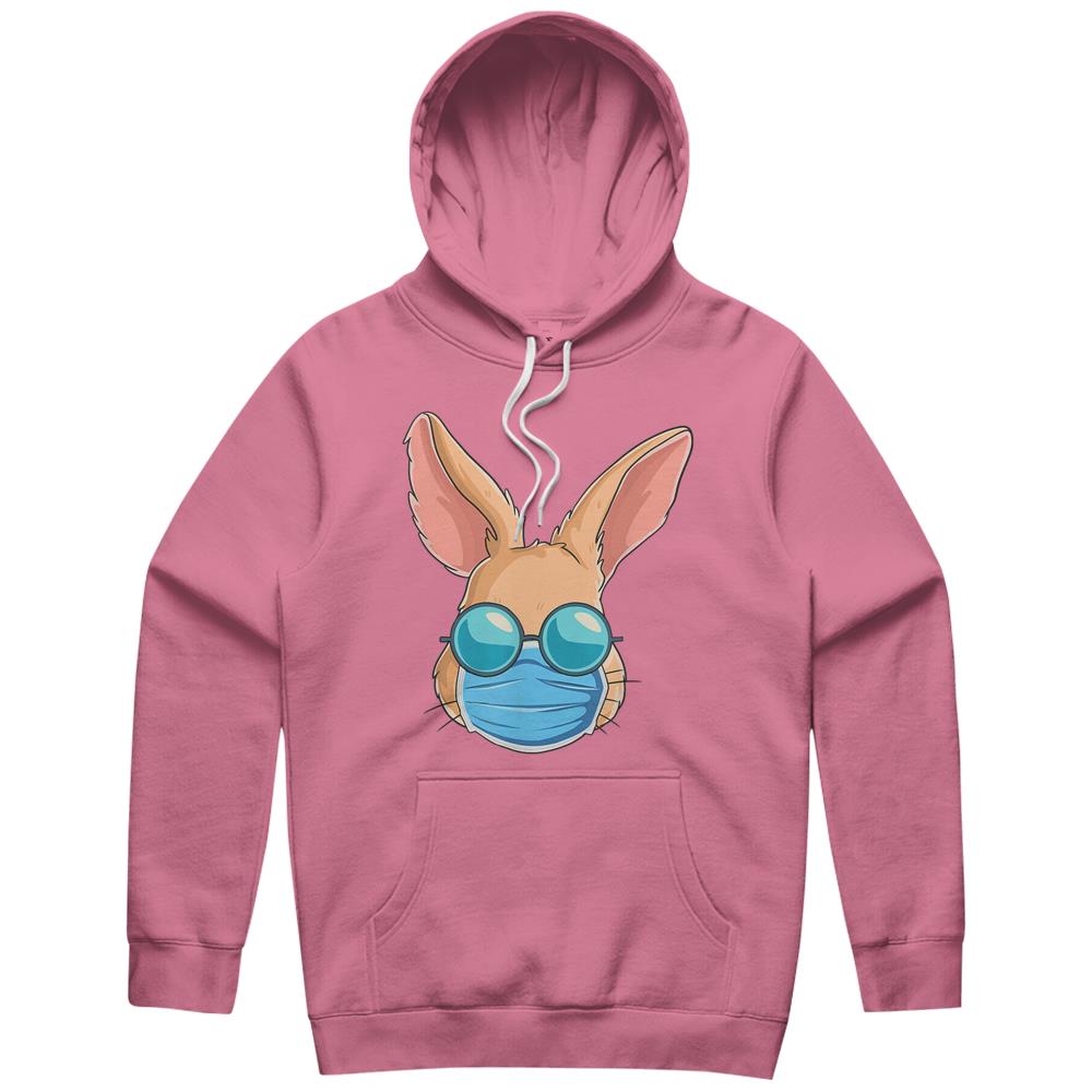 Bunny In A Mask Easter Day 2021 Eggs Hunt Gift Hoodie