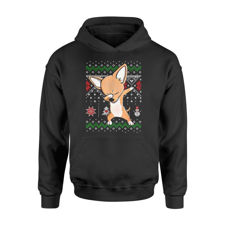 Christmas gift idea Chihuahua Dabbing Xmas T-Shirt – Standard Hoodie