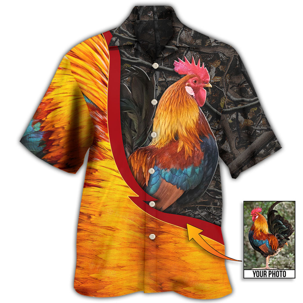 Chicken Rooster Beautiful Style Custom Photo Hawaii Shirt Ha72500