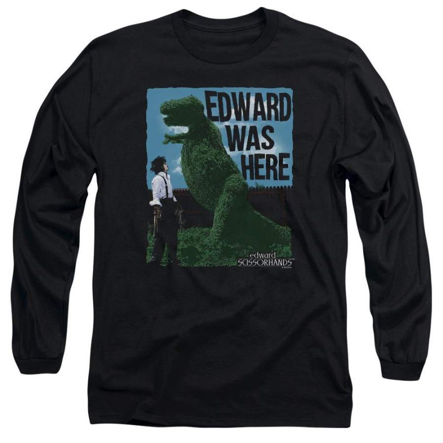 Edward Scissorhands Edward Was Here Long Sleeve T-Shirt