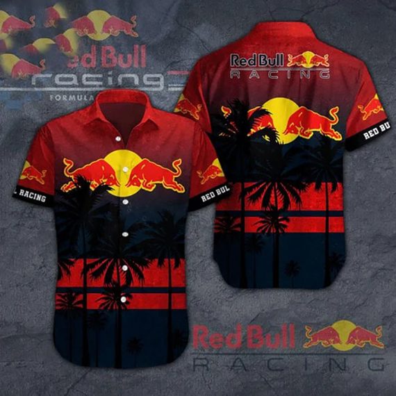 Red Bull Racing Hawaiian Shirt Aloha Beach Holiday Casual Ha59287