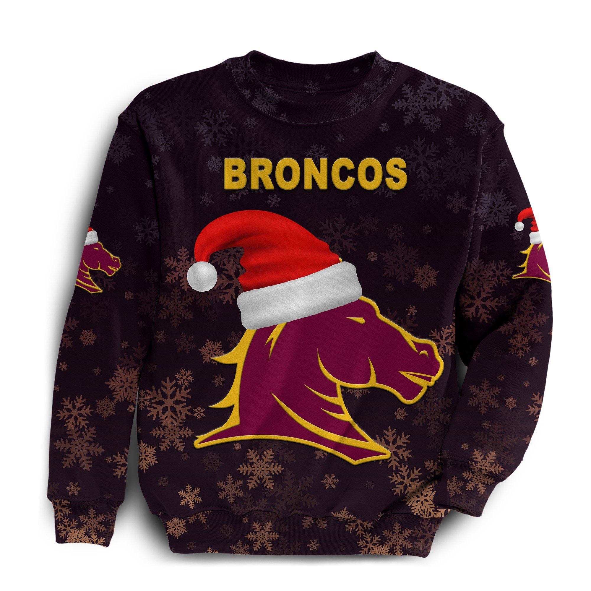 Brisbane Sweatshirt Broncos Christmas K8