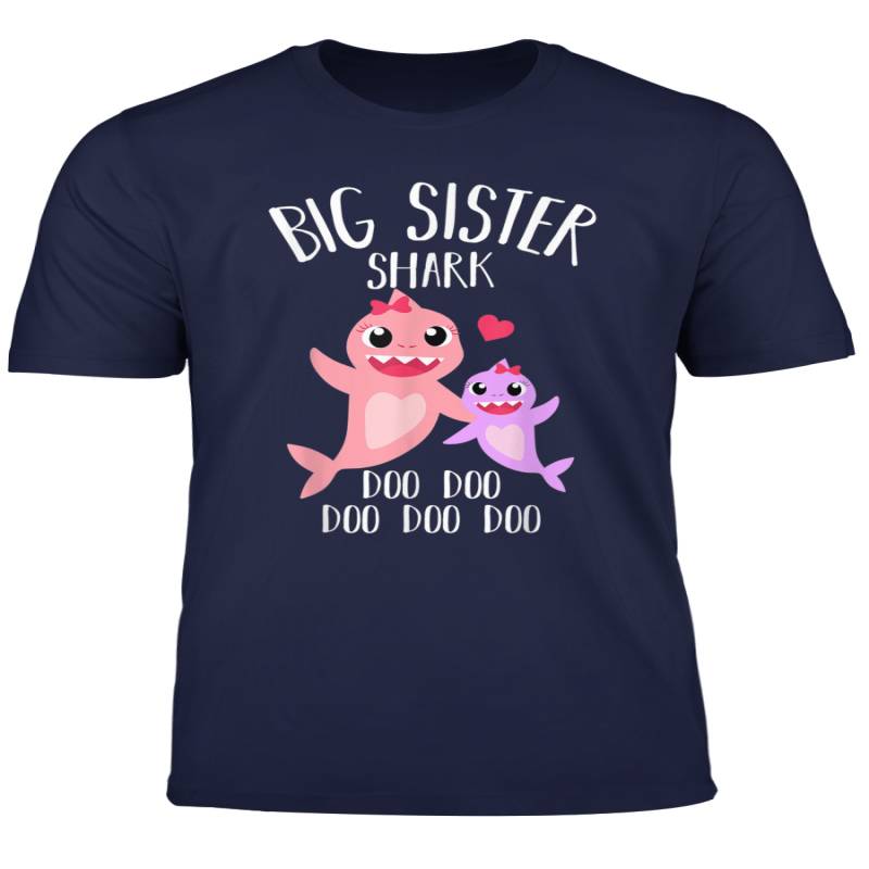 Big Sister Shark T Shirt Doo Doo Womens Her Mothers Day Gift T Shirt