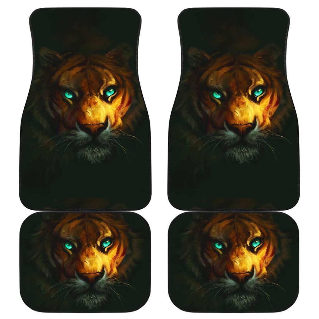 Tiger Animal Art Draw Car Floor Mats Personalized Car Seat Floor Mat Custom Print