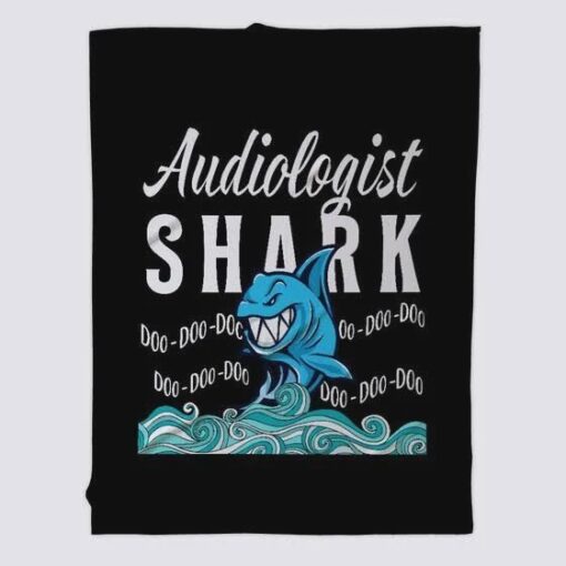 Audiologist Shark Soft Cozy Lightweight Premium Blanket