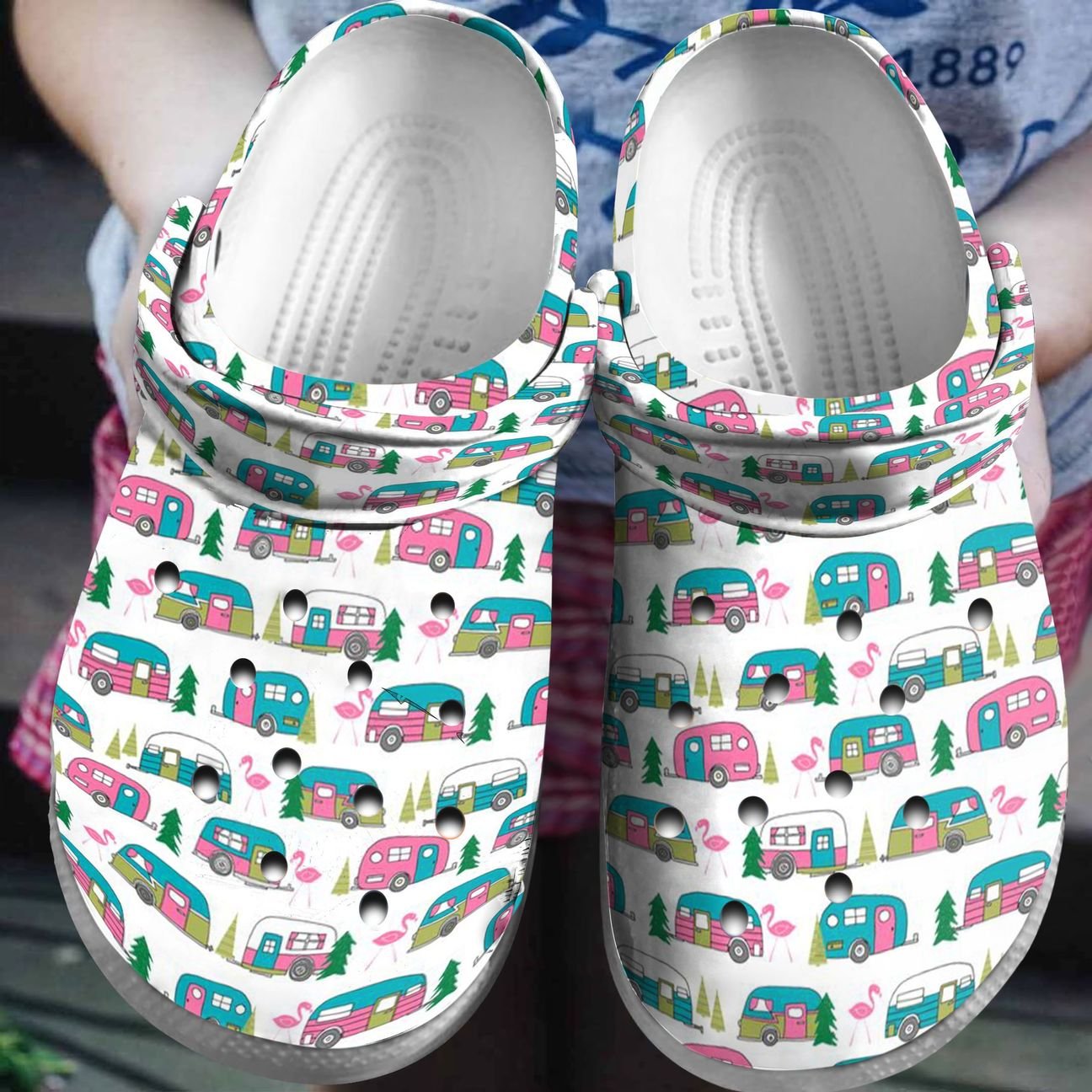 Camping Personalized Clog, Custom Name, Text, Color, Number Fashion Style For Women, Men, Kid, Print 3D Lovely Camper