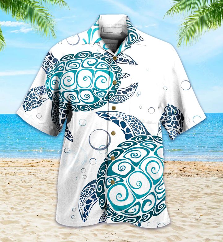 Couple Turtle White Hawaii Shirt Ha106245