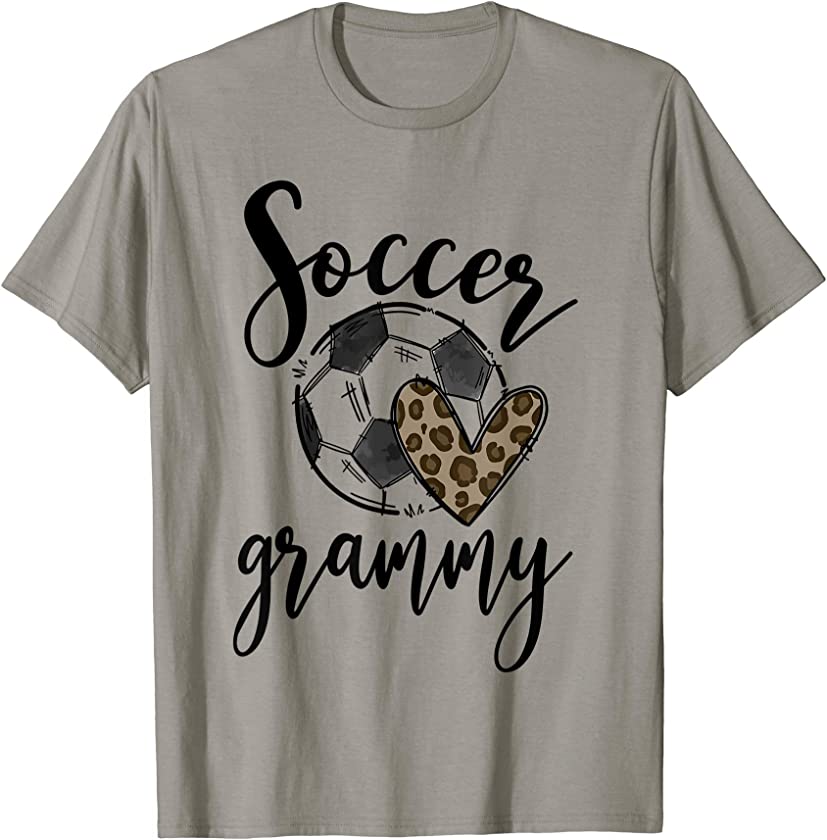 Soccer Grammy Leopard Funny Soccer T-Shirt