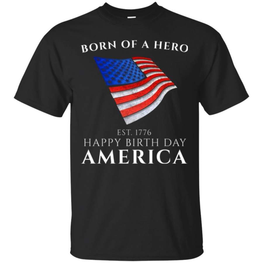 AGR US Flag American Banner 4th of july birth day tee shirt