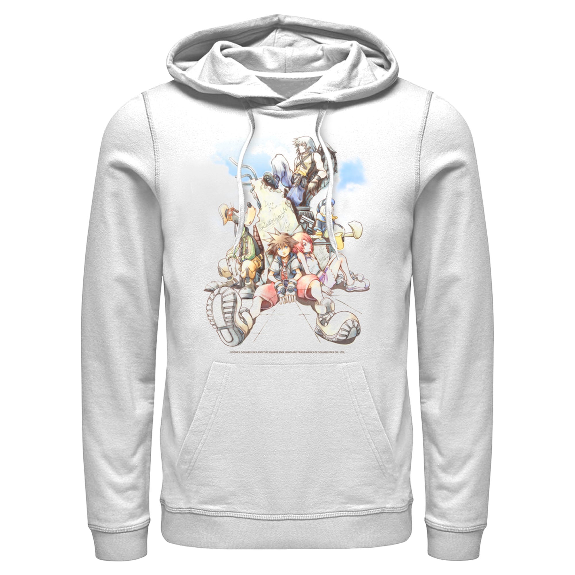 Men’S Kingdom Hearts Final Mix Box Art Pull Over Hoodie