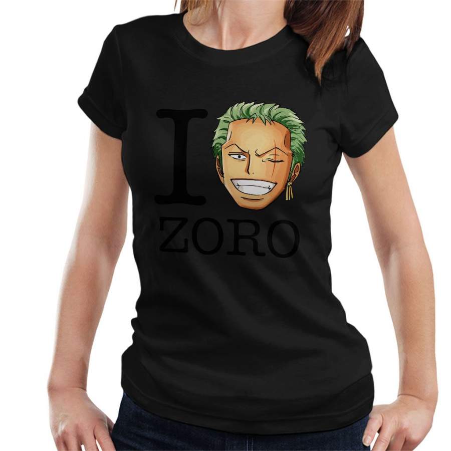 I Heart Roronoa Zoro One Piece Women’s T-shirt