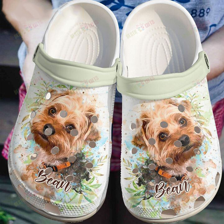 Yorkshire Terrier White Sole Personalized Yorkie Love Clogs Classic Clogs Shoes