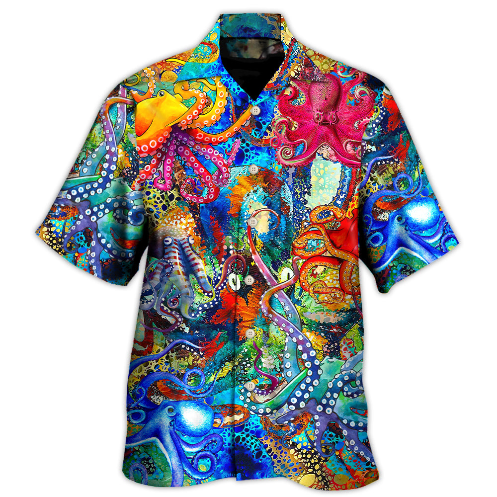 Octopus Lover Colorful Art Style Hawaii Shirt Ha51412