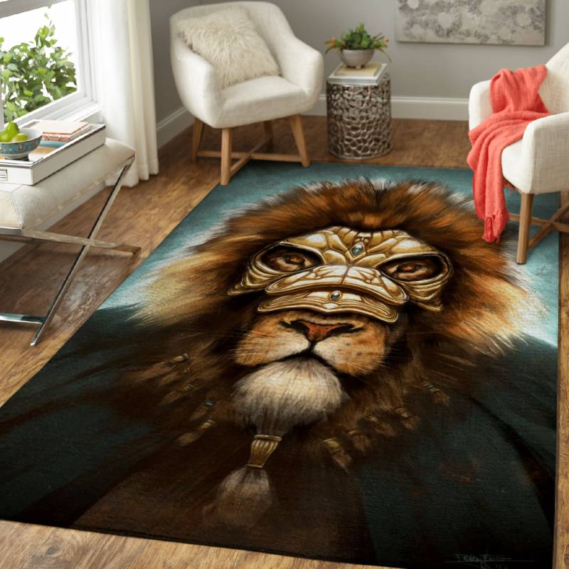 The Lion Priest – Fantasy Animals Area Rug Carpet