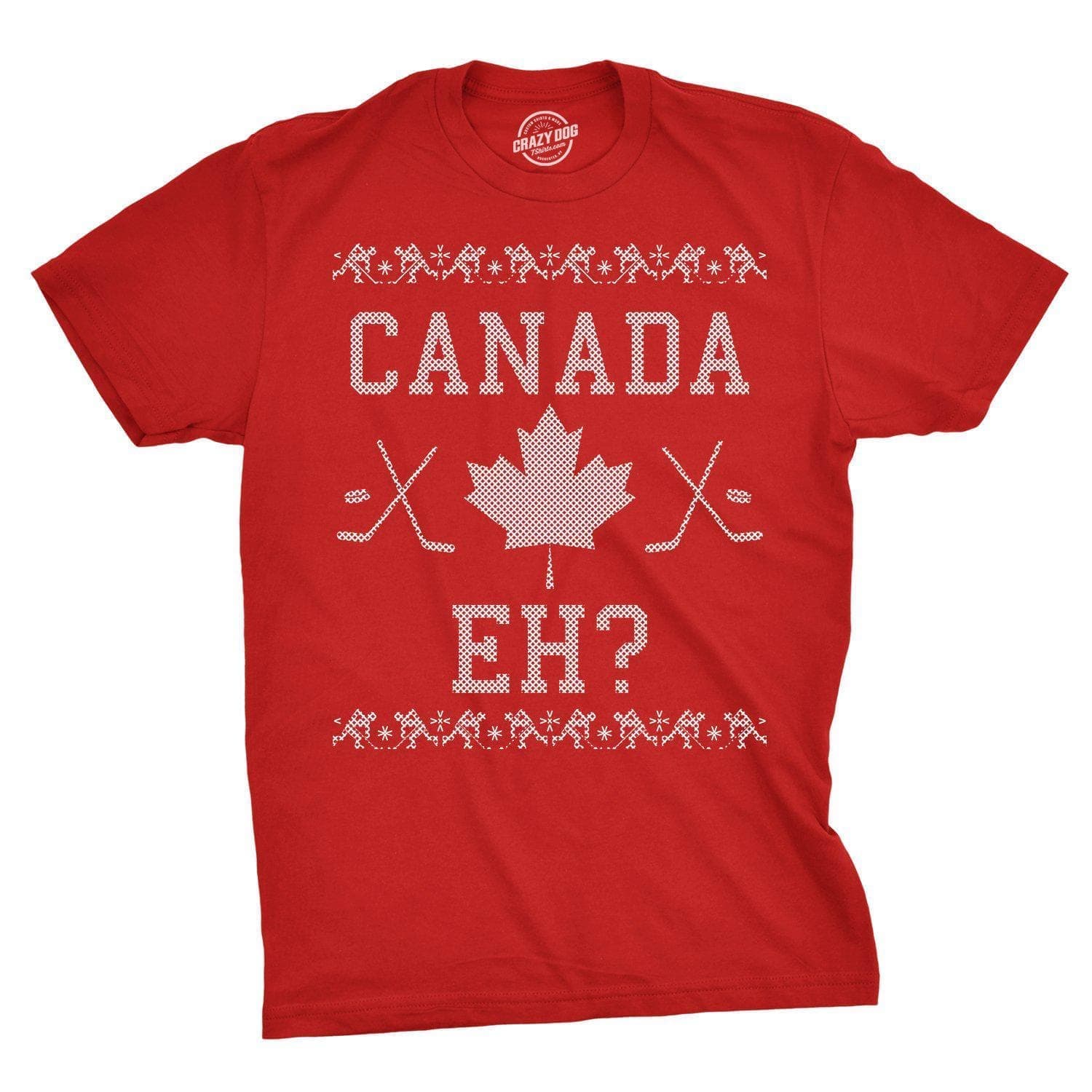 Canada Eh Ugly Christmas Sweater Men’S Tshirt