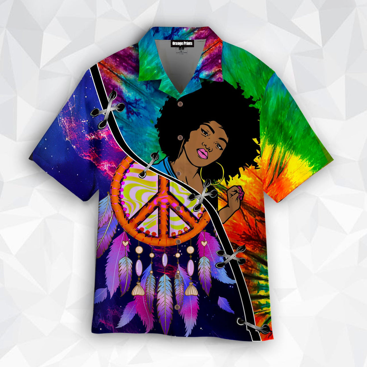 Black Girl Love Peace Dreamcatcher Aloha Hawaii Shirts For Men Women Ha26545