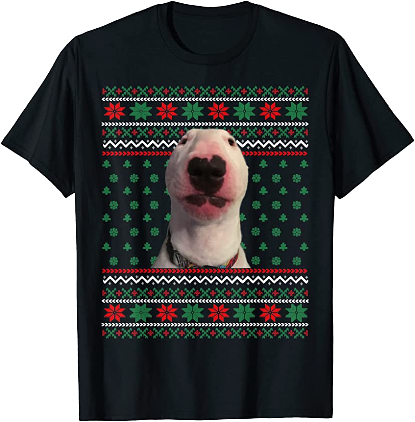 Walter Dog Meme Ugly Christmas Sweater Xmas Funny Pajama T-Shirt