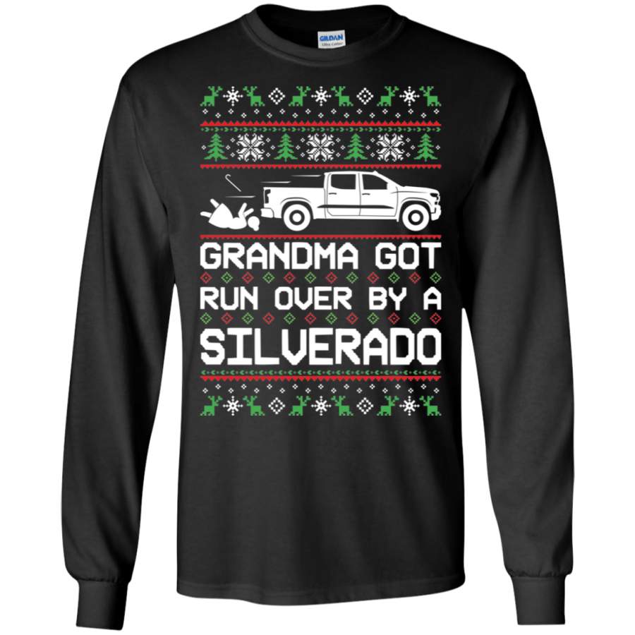 Chevy Silverado 2019 2020 Ugly Christmas Grandma Got Run Over T-Shirt