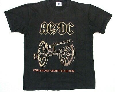 Ac/dc For Those About T-shirt Original Vintage 90’s Concert Tour Metal Rock Band 9293