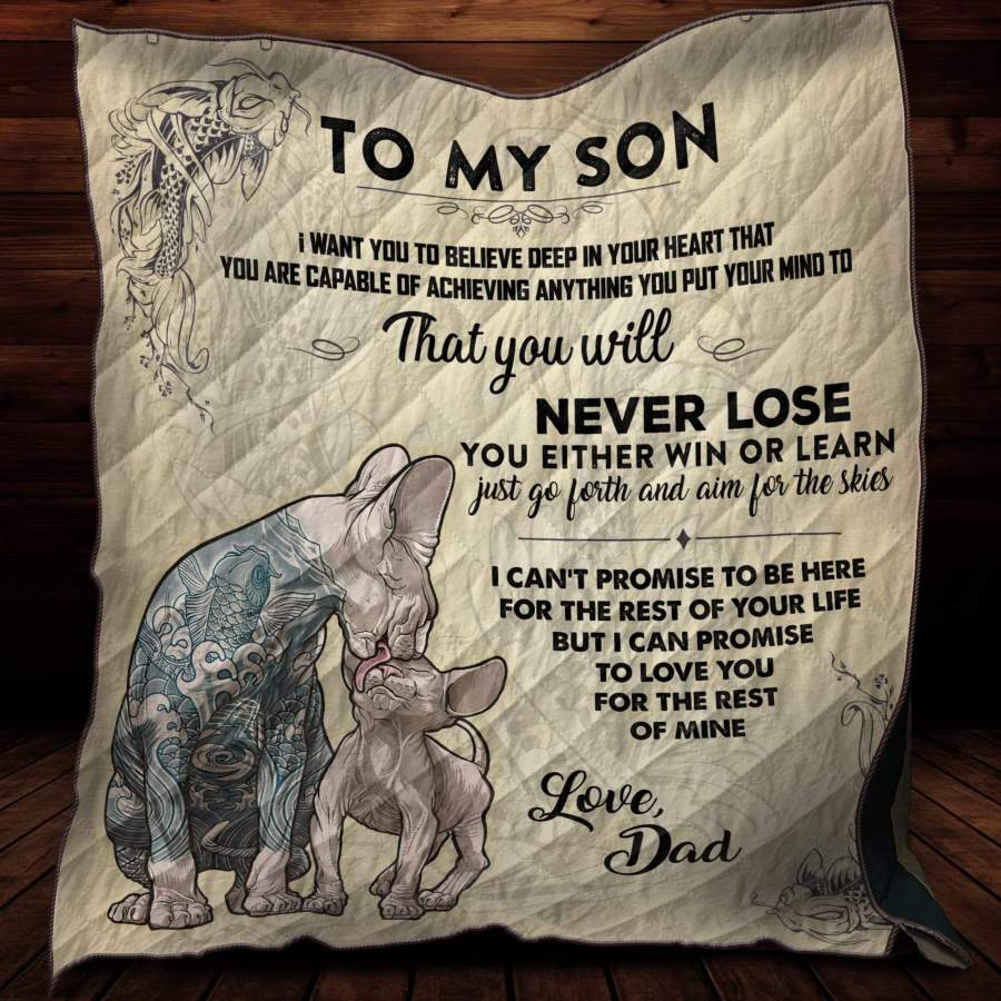 Tatoo Sphynx Dad And Son Couple Quilt NTN05082001S -TP