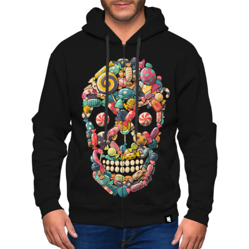 Candy Skull 2 Zip-Up Hoodie